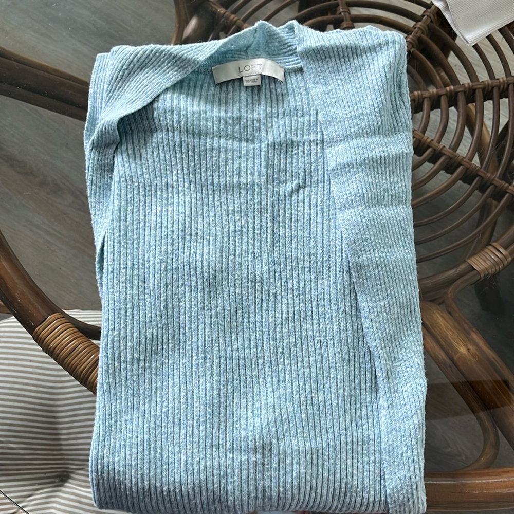 Ann Taylor LOFT waterfall cardigan